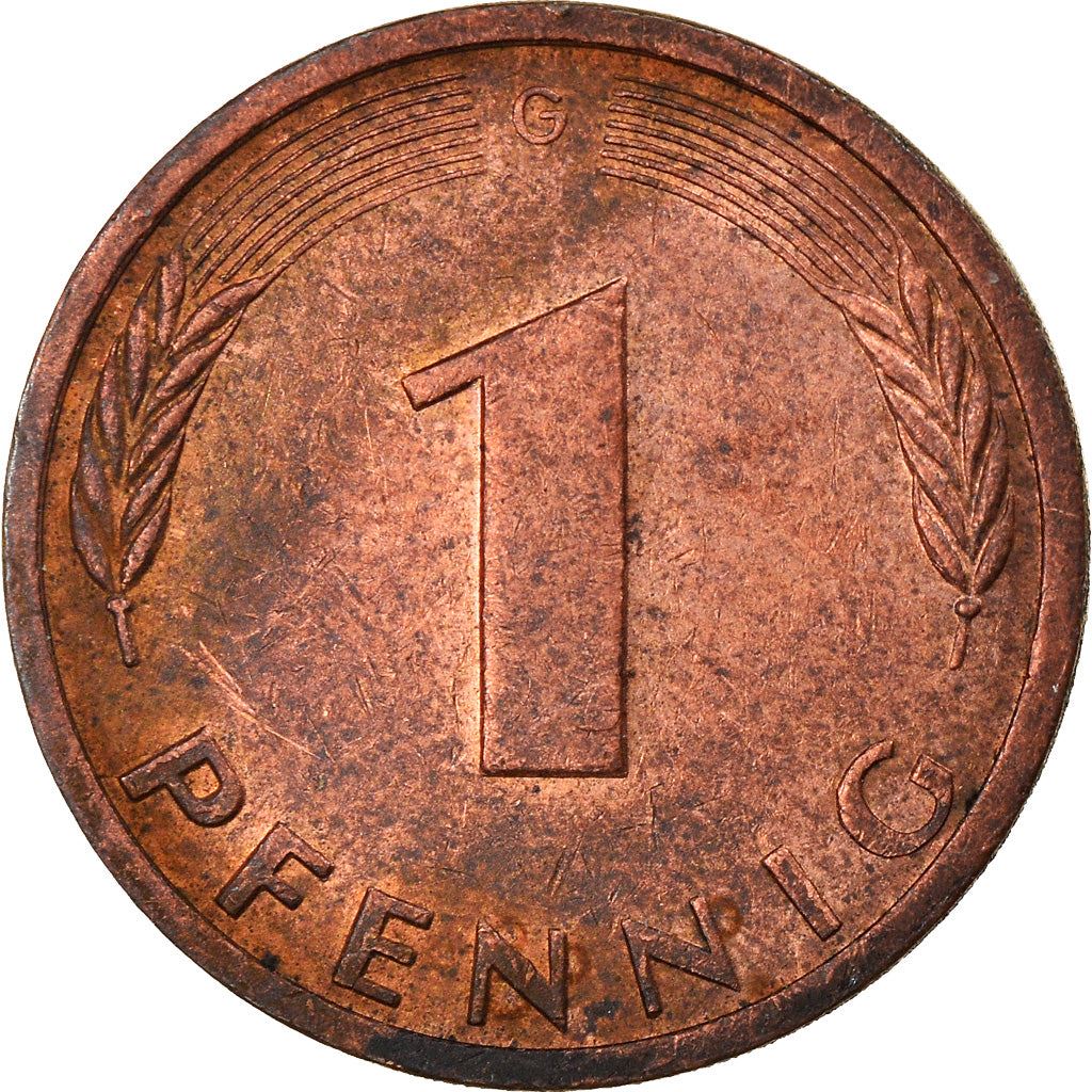 West German 1 Pfennig | KM105 | 1950 - 2001