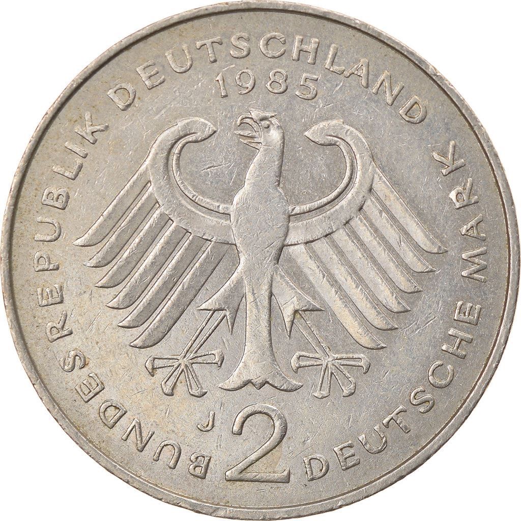 West German 2 Deutsche Mark Coin | Kurt Schumacher | KM149 | 1979 - 1993