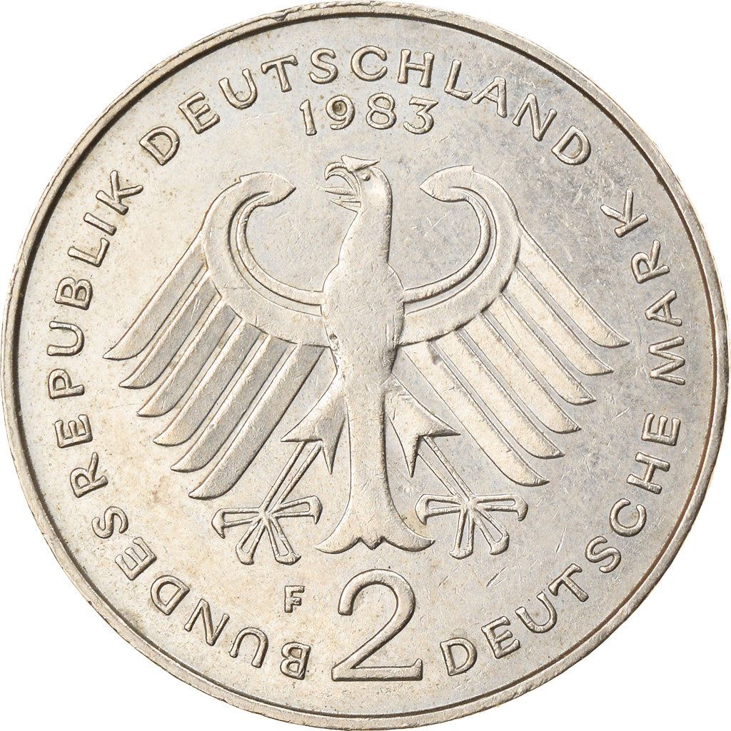 West German 2 Deutsche Mark Coin | Kurt Schumacher | KM149 | 1979 - 1993