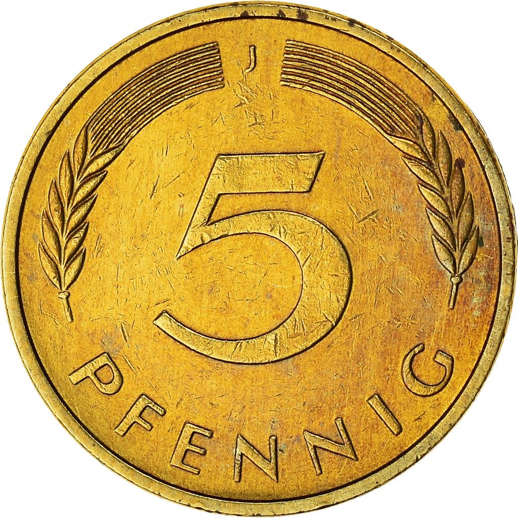 West German 5 Pfennig | KM107 | 1950 - 2001