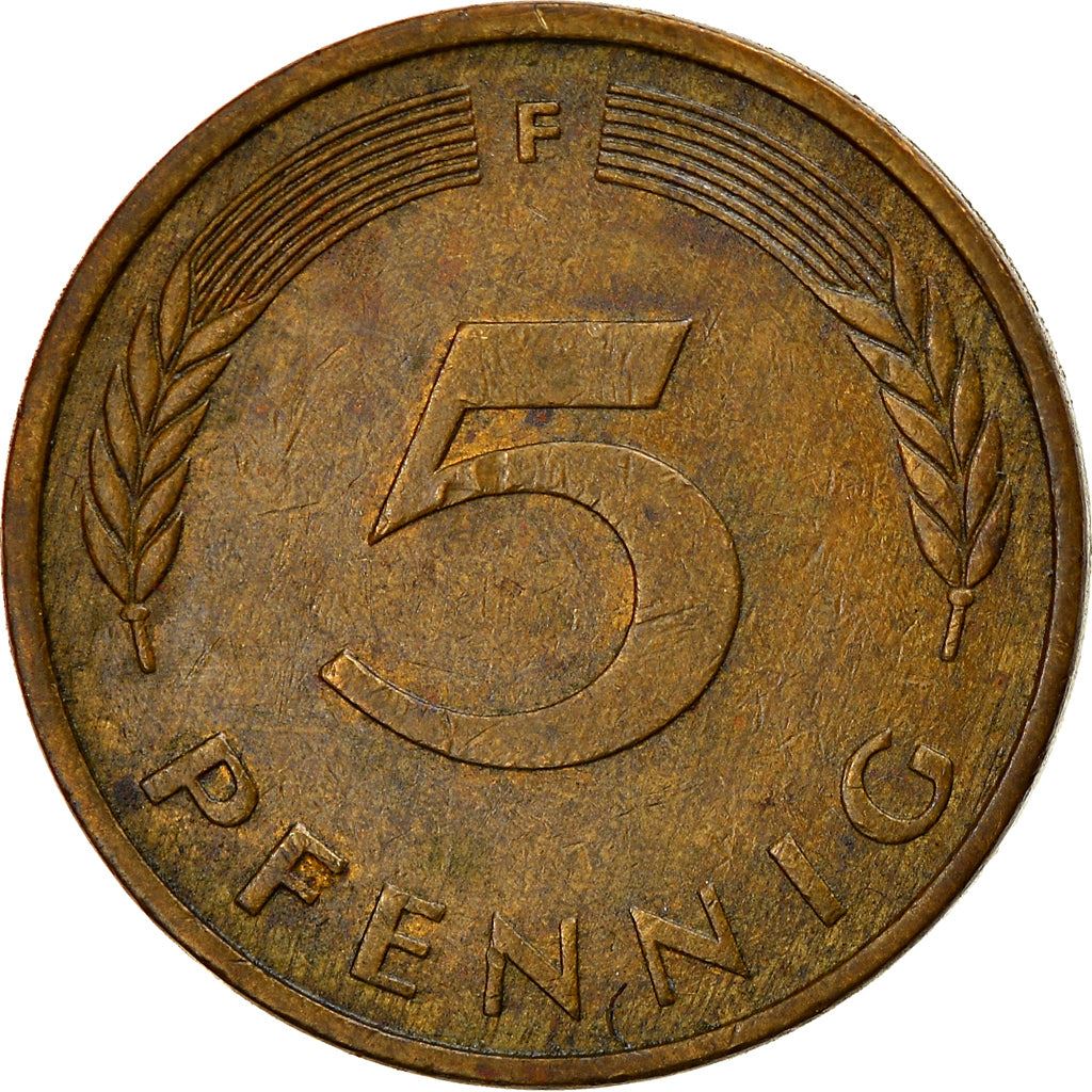 West German 5 Pfennig | KM107 | 1950 - 2001