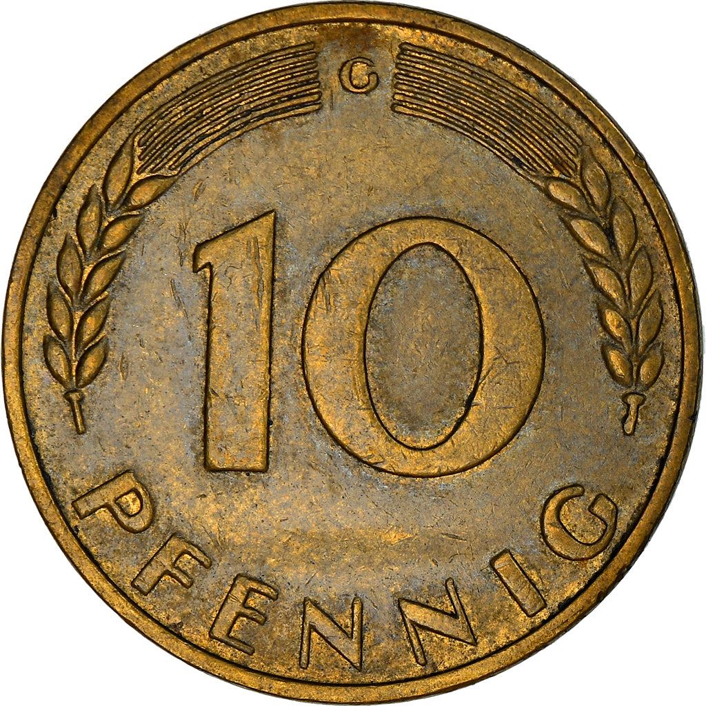 West Germany 10 Pfennig | 100 Coins | Bundesrepublik Deutschland | KM108 | 1950 - 2001