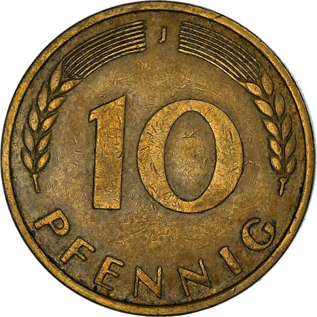 West Germany 10 Pfennig | 100 Coins | Bundesrepublik Deutschland | KM108 | 1950 - 2001