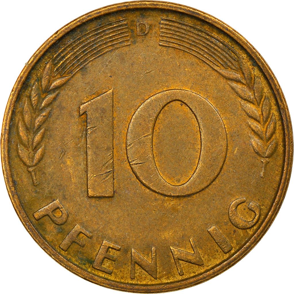 West Germany 10 Pfennig | 100 Coins | Bundesrepublik Deutschland | KM108 | 1950 - 2001