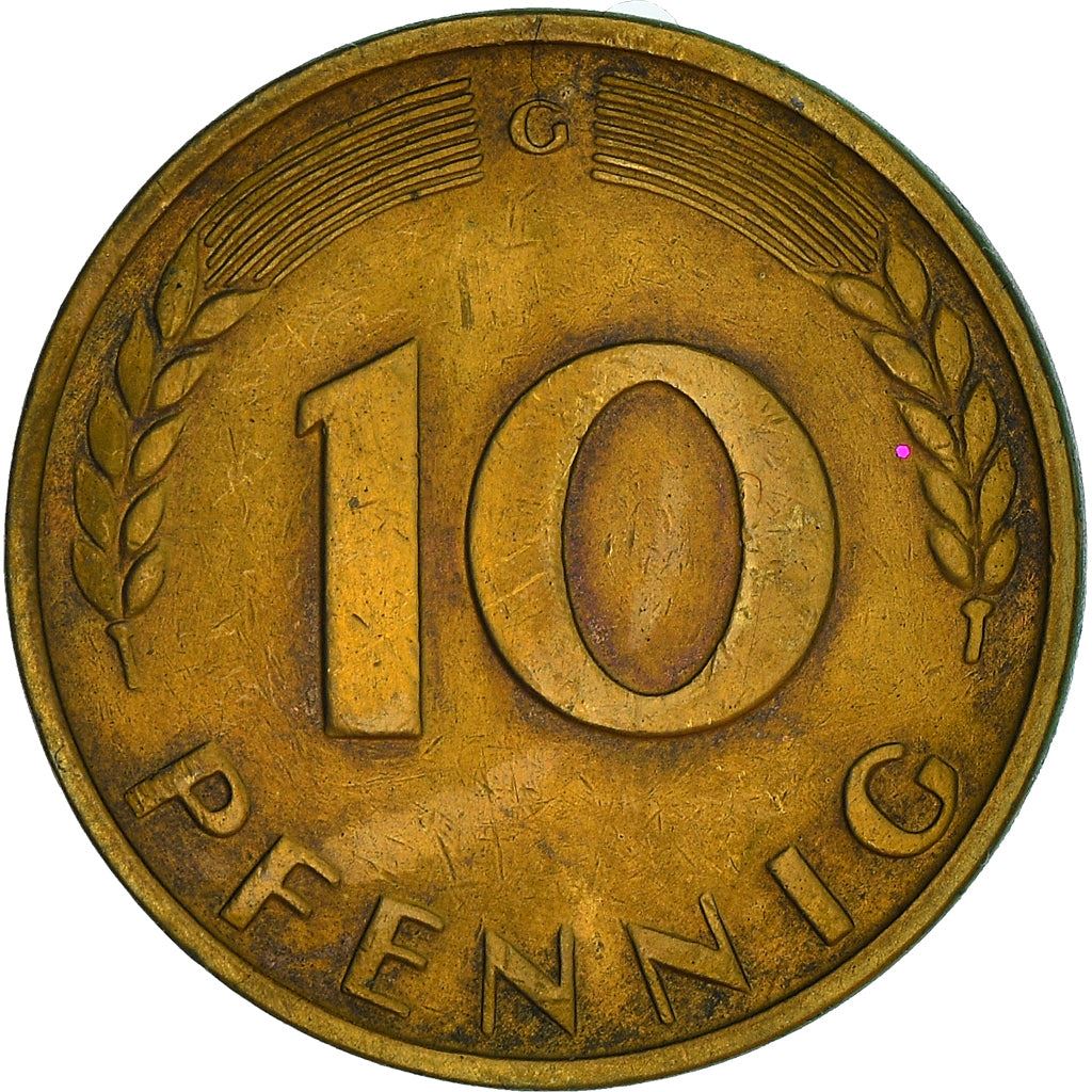 West Germany 10 Pfennig | 100 Coins | Bundesrepublik Deutschland | KM108 | 1950 - 2001