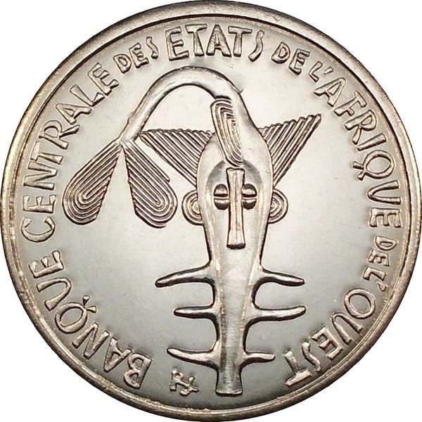 Western African States | 100 Francs Coin | Sawfish | Flowers | 2012 - 2021