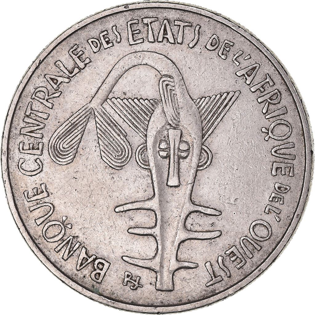 Western African States | 100 Francs Coin | Sawfish | Flowers | KM4 | 1967 - 2009