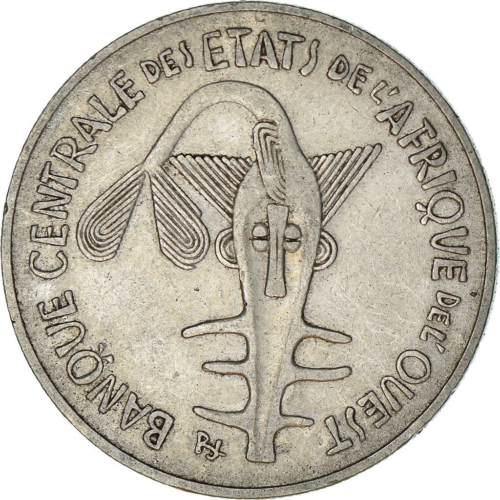 Western African States | 100 Francs Coin | Sawfish | Flowers | KM4 | 1967 - 2009