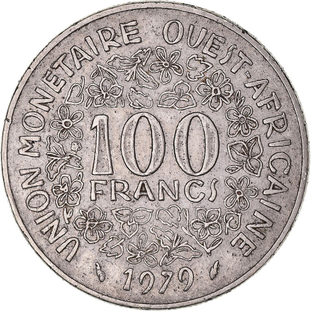 Western African States | 100 Francs Coin | Sawfish | Flowers | KM4 | 1967 - 2009