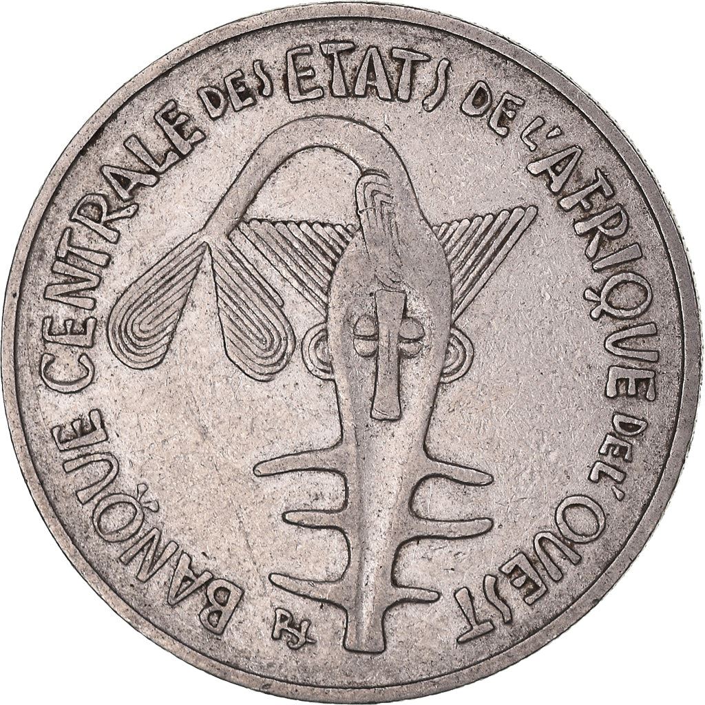 Western African States | 100 Francs Coin | Sawfish | Flowers | KM4 | 1967 - 2009