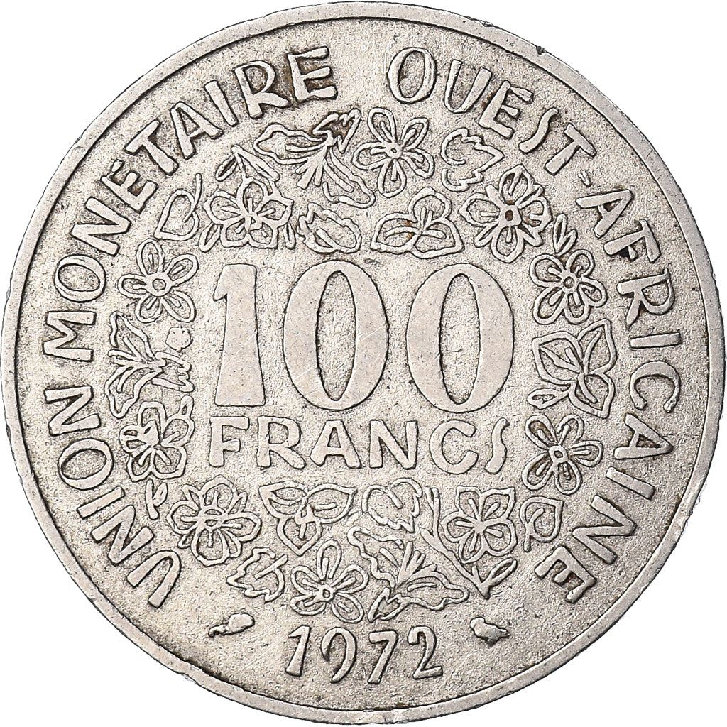 Western African States | 100 Francs Coin | Sawfish | Flowers | KM4 | 1967 - 2009