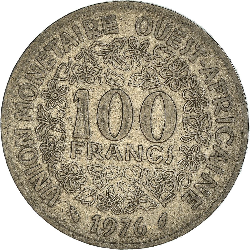 Western African States | 100 Francs Coin | Sawfish | Flowers | KM4 | 1967 - 2009