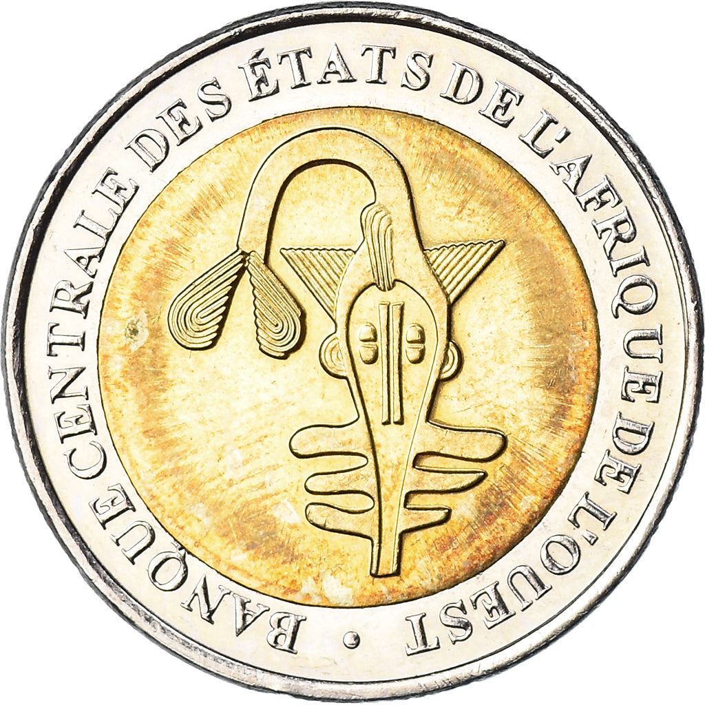 Western African States | 200 Francs Coin | Swfish | Banana | Corn | KM14 | 2003 - 2018