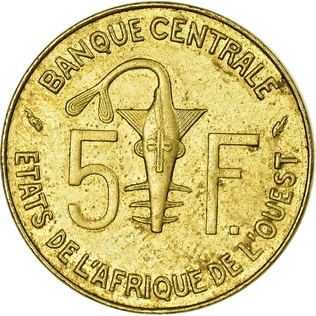 Western African States | 5 Francs Coin | Sawfish | Gazelle | KM2a | 1965 - 2020