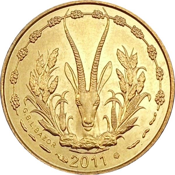 Western African States | 5 Francs Coin | Sawfish | Gazelle | KM2a | 1965 - 2020