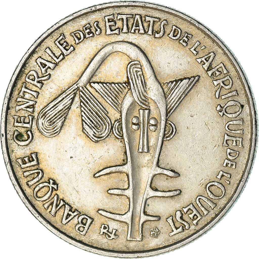 Western African States | 50 Francs Coin | Sawfish | Beans | Grain | Nuts | KM6 | 1972 - 2011