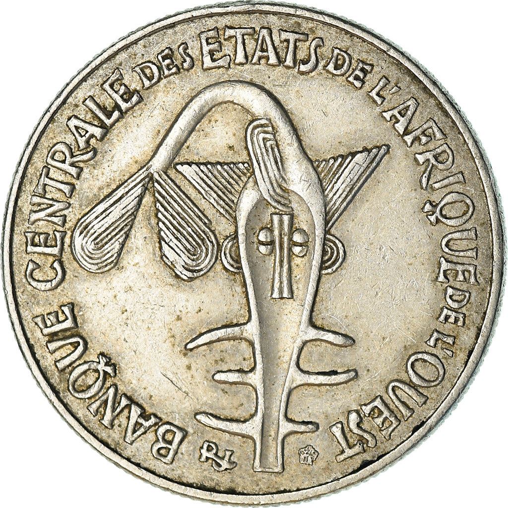 Western African States | 50 Francs Coin | Sawfish | Beans | Grain | Nuts | KM6 | 1972 - 2011