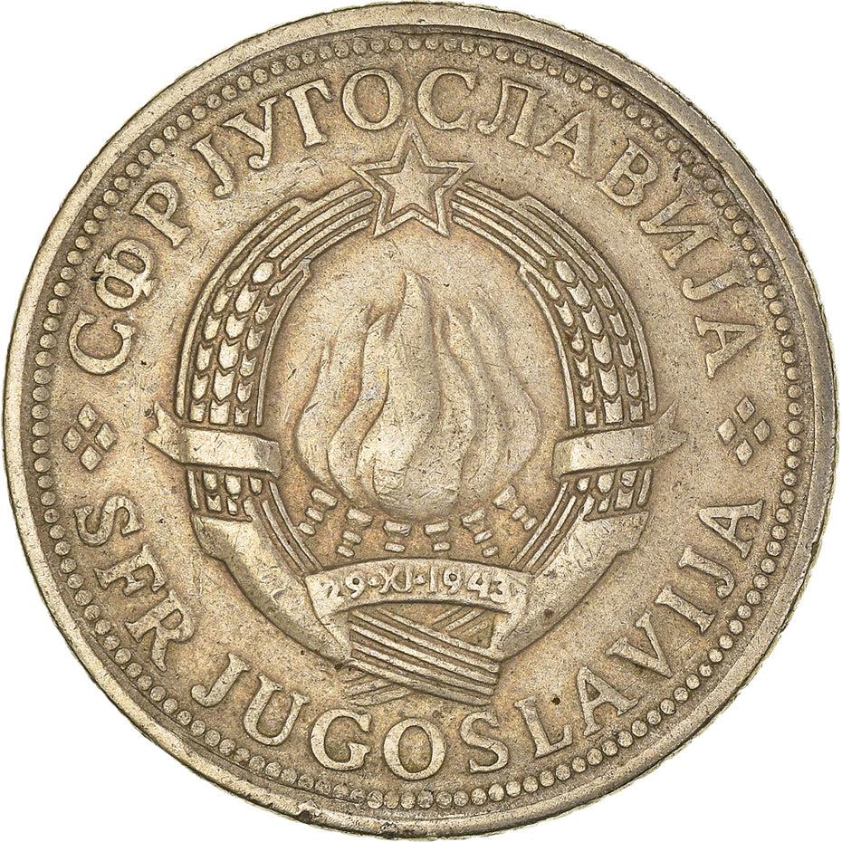 Yugoslavia Coin | 2 Dinara | Flame | Stars | KM57 | 1971 - 1981