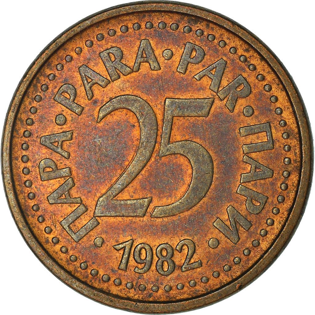 Yugoslavia Coin | 25 Para | Flame | Star | KM84 | 1982 - 1983