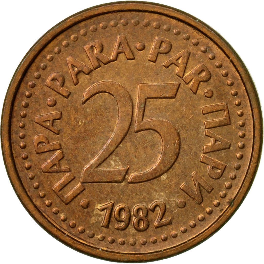 Yugoslavia Coin | 25 Para | Flame | Star | KM84 | 1982 - 1983