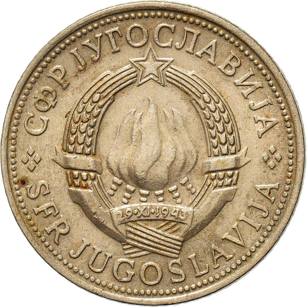 Yugoslavia Coin | 5 Dinara | Flame | Stars | KM58 | 1971 - 1981