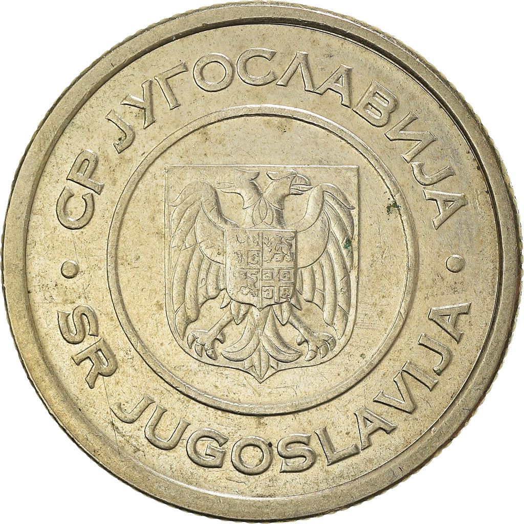 Yugoslavia Coin | 5 Dinara | Two Headed Eagle | Yugoslav Parliament | KM182 | 2000 - 2002