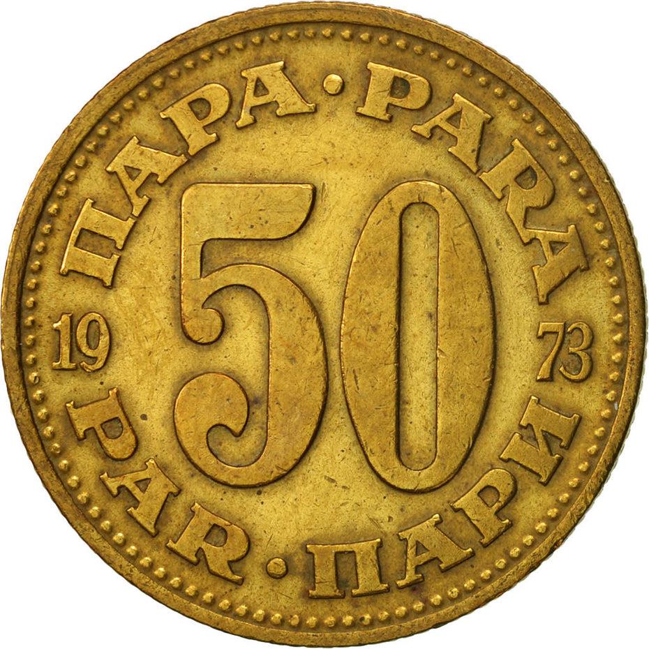 Yugoslavia Coin | 50 Para | Flame | Stars | KM46 | 1965 - 1981