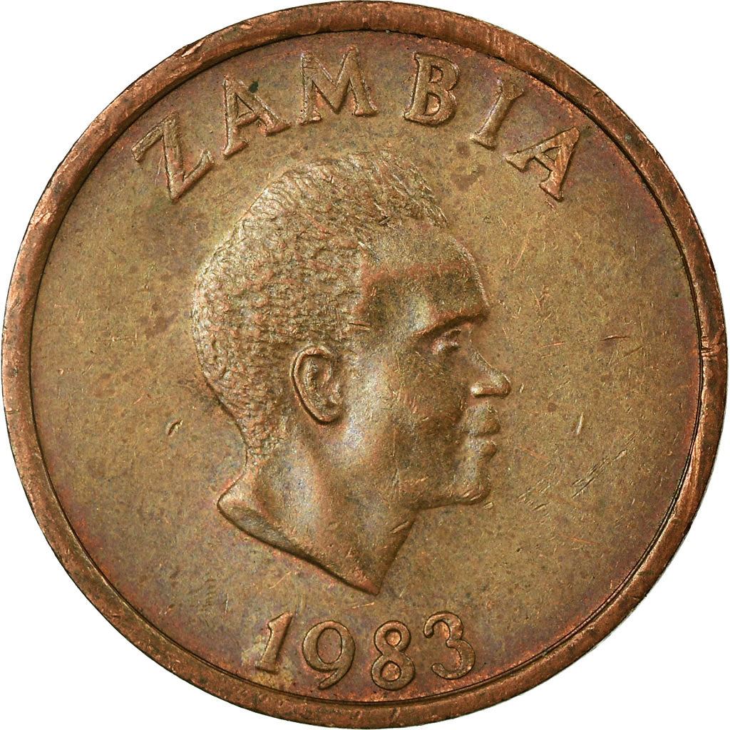 Zambia | 2 Ngwee Coin | Martial Eagle | Km:10A | 1982 - 1983