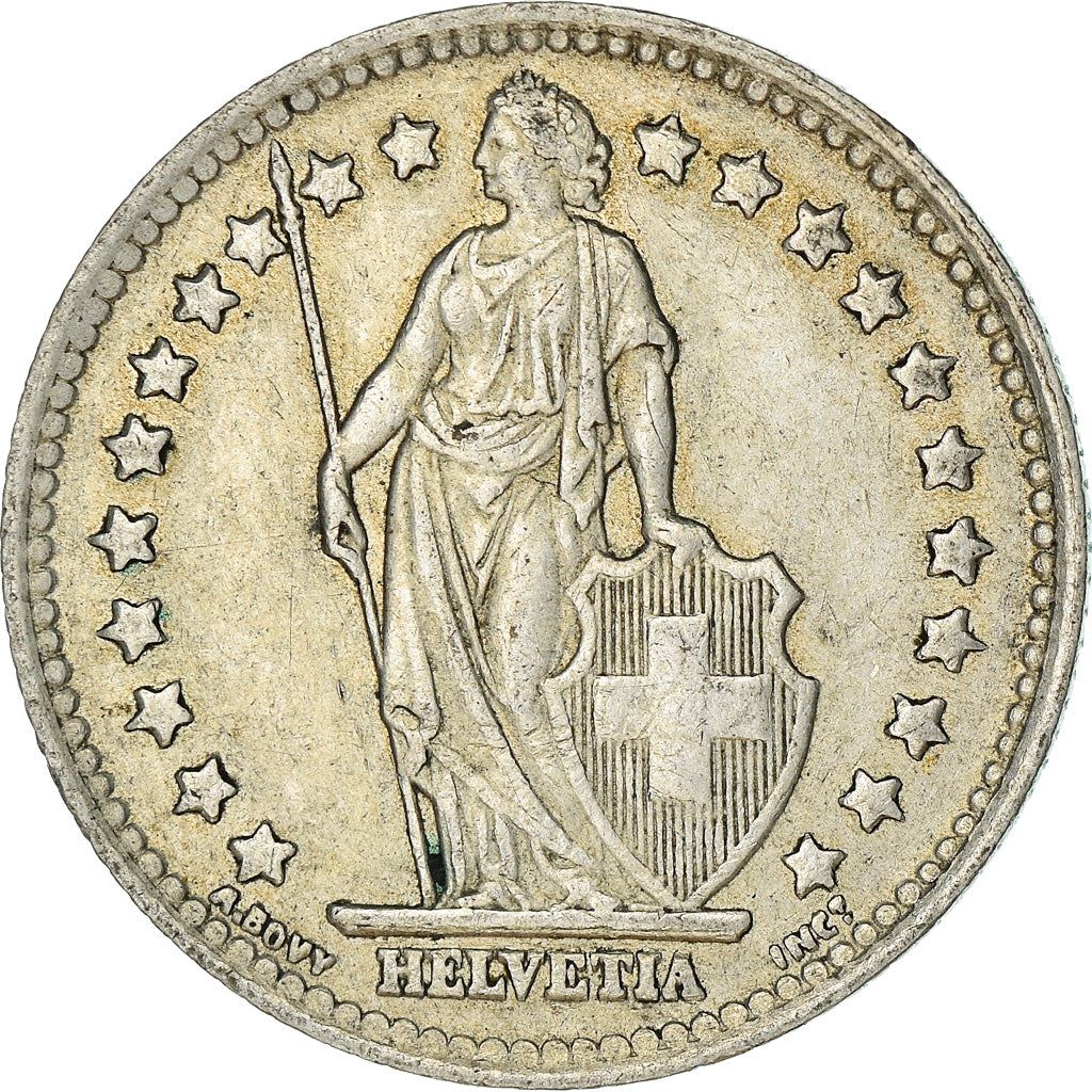 Switzerland Coin Swiss 1 Franc | Helvetia | KM24 | 1875 - 1967