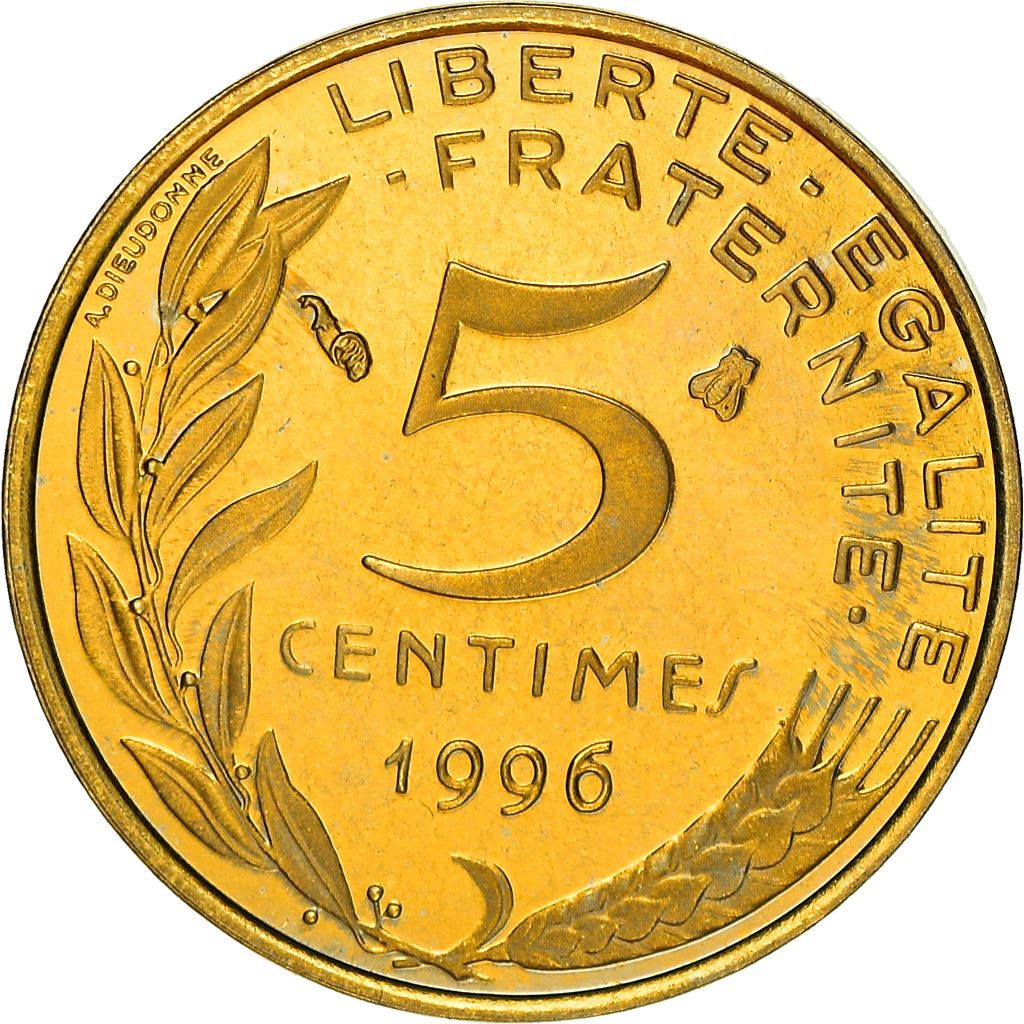 French Coin 5 Centimes | KM933 | France | 1966 - 2001