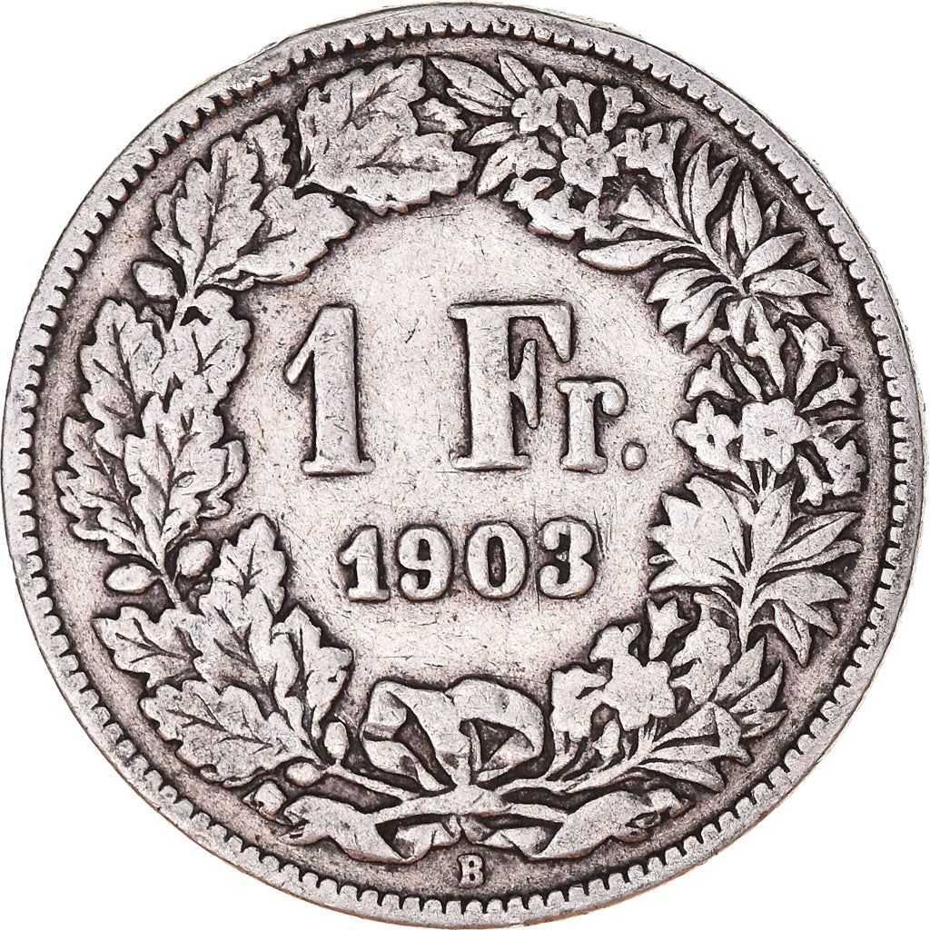 Switzerland Coin Swiss 1 Franc | Helvetia | KM24 | 1875 - 1967