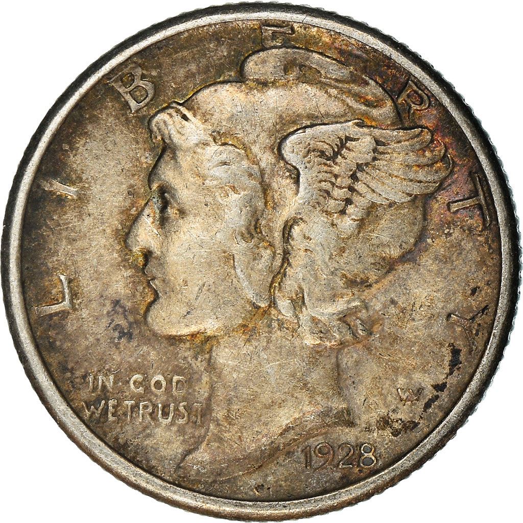 United States | 1 Dime Coin | Lady Liberty | Phrygian cap | KM140 | 1916 - 1945