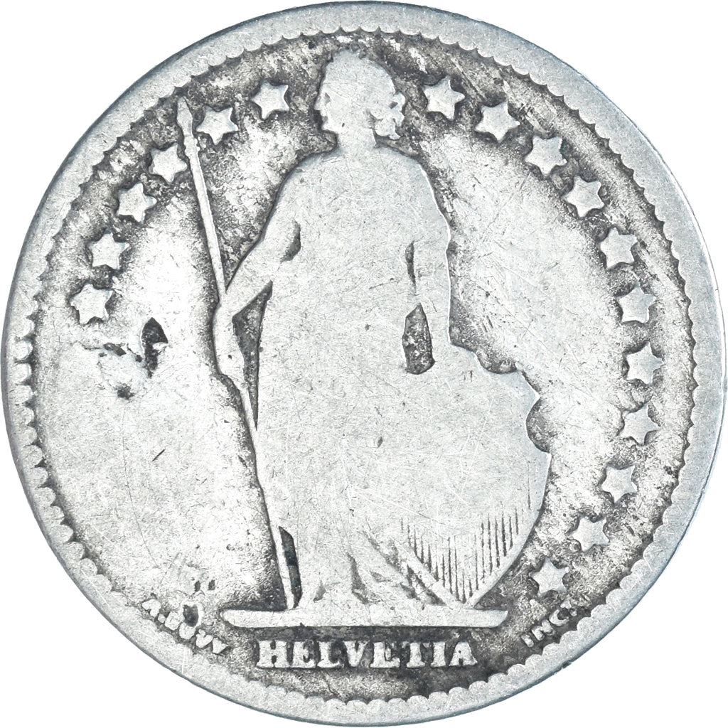 Switzerland Coin Swiss 1 Franc | Helvetia | KM24 | 1875 - 1967