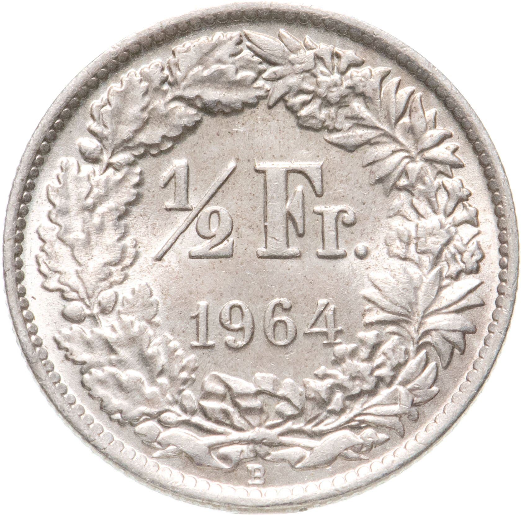 Switzerland Coin Swiss ½ Franc | Helvetia | KM23 | 1875 - 1967