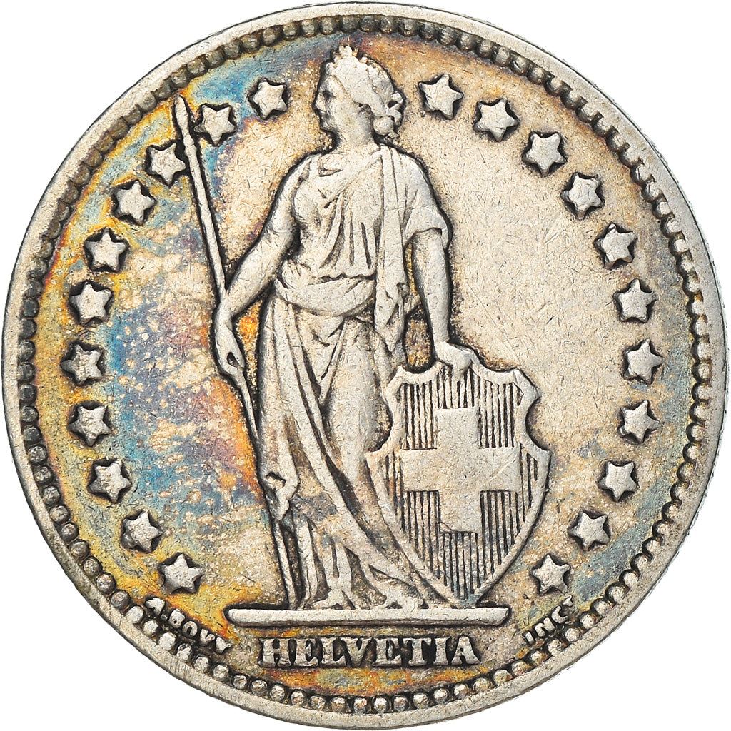 Switzerland Coin Swiss 1 Franc | Helvetia | KM24 | 1875 - 1967