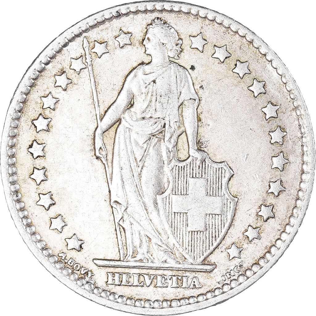 Switzerland Coin Swiss 1 Franc | Helvetia | KM24 | 1875 - 1967