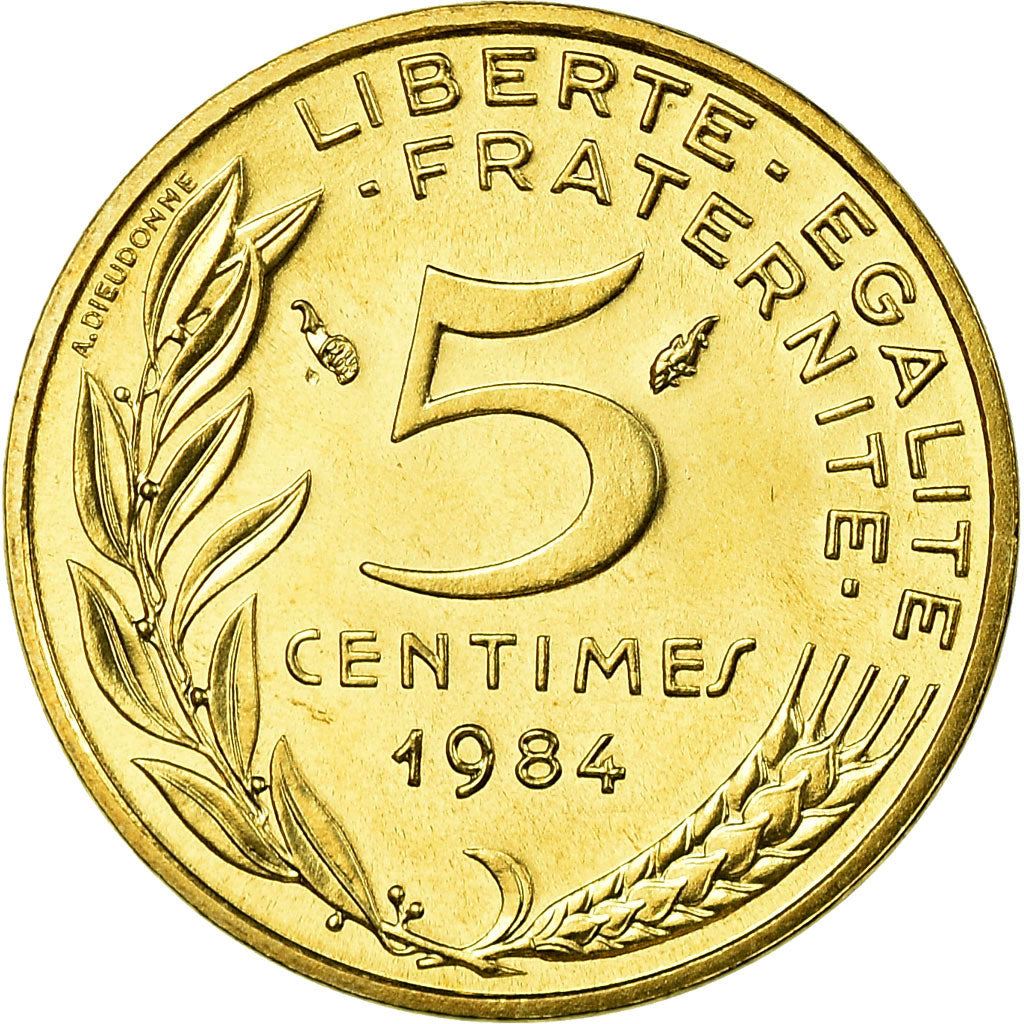 French Coin 5 Centimes | KM933 | France | 1966 - 2001