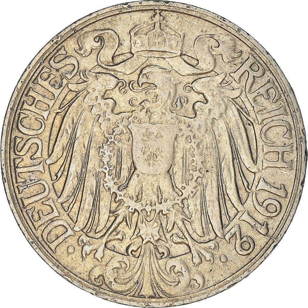 German Empire 25 Pfennig Coin | Deutsches Reich | Wilhelm II | KM18 | 1909 - 1912