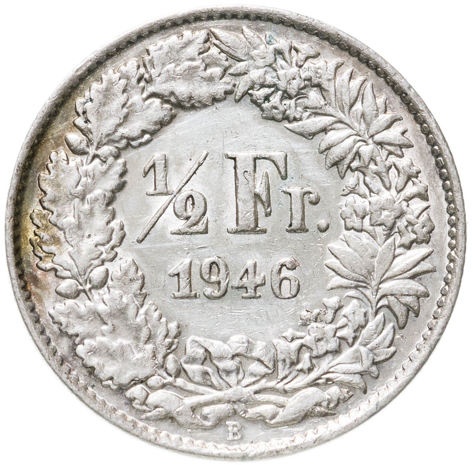 Switzerland Coin Swiss ½ Franc | Helvetia | KM23 | 1875 - 1967