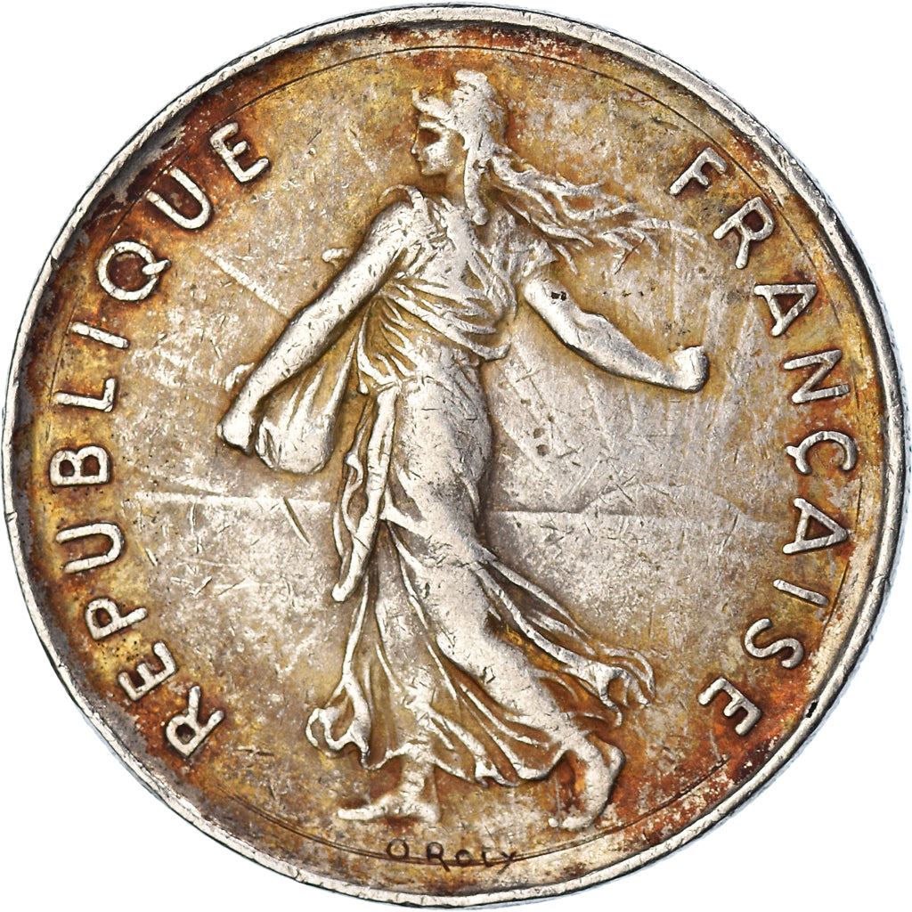 French 5 Francs Coin | signature O. Roty | KM926a.1 | France | 1969 - 2001