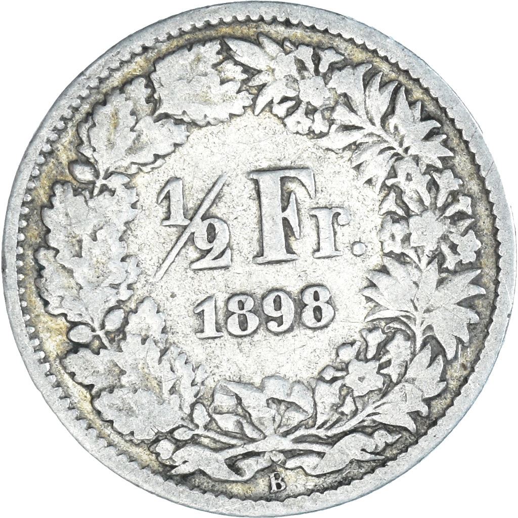 Switzerland Coin Swiss ½ Franc | Helvetia | KM23 | 1875 - 1967