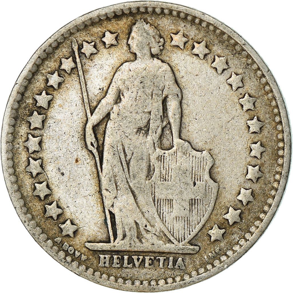 Switzerland Coin Swiss ½ Franc | Helvetia | KM23 | 1875 - 1967