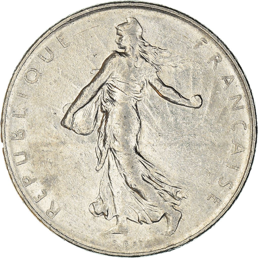 French Coin 1 Franc | Signature O. Roty | KM925.1 | France | 1959 - 2001