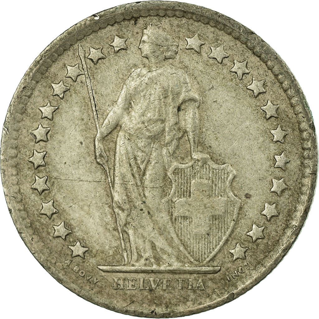 Switzerland Coin Swiss ½ Franc | Helvetia | KM23 | 1875 - 1967