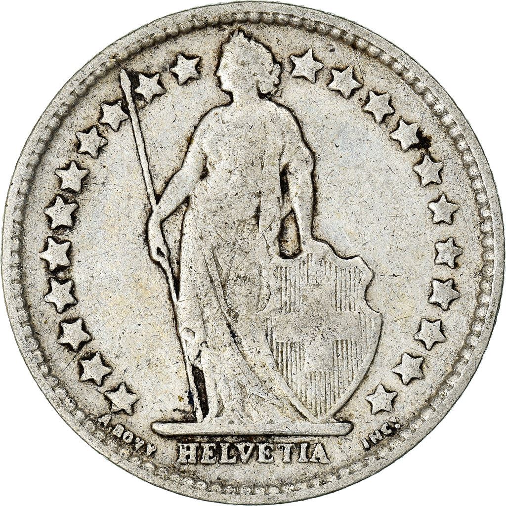 Switzerland Coin Swiss ½ Franc | Helvetia | KM23 | 1875 - 1967