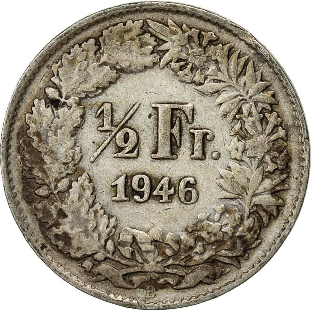 Switzerland Coin Swiss ½ Franc | Helvetia | KM23 | 1875 - 1967