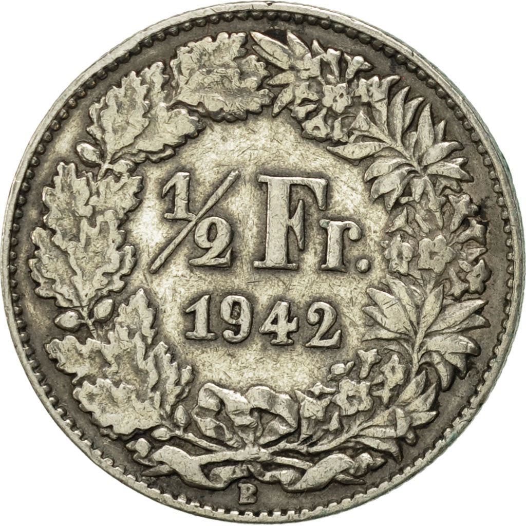 Switzerland Coin Swiss ½ Franc | Helvetia | KM23 | 1875 - 1967