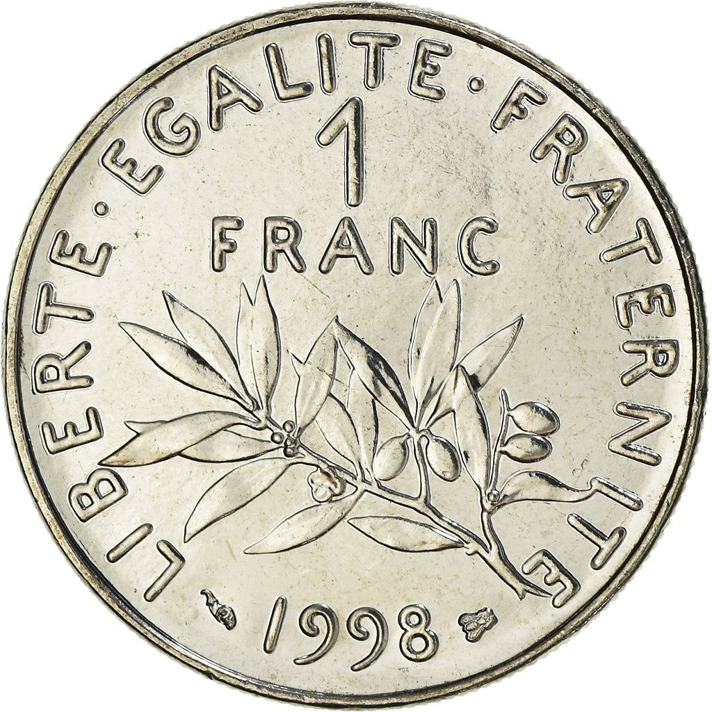 French Coin 1 Franc | Signature O. Roty | KM925.1 | France | 1959 - 2001