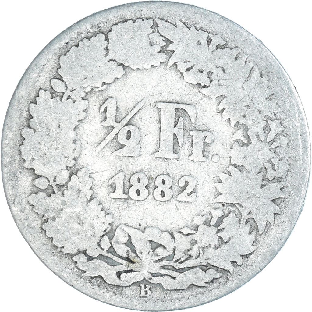 Switzerland Coin Swiss ½ Franc | Helvetia | KM23 | 1875 - 1967