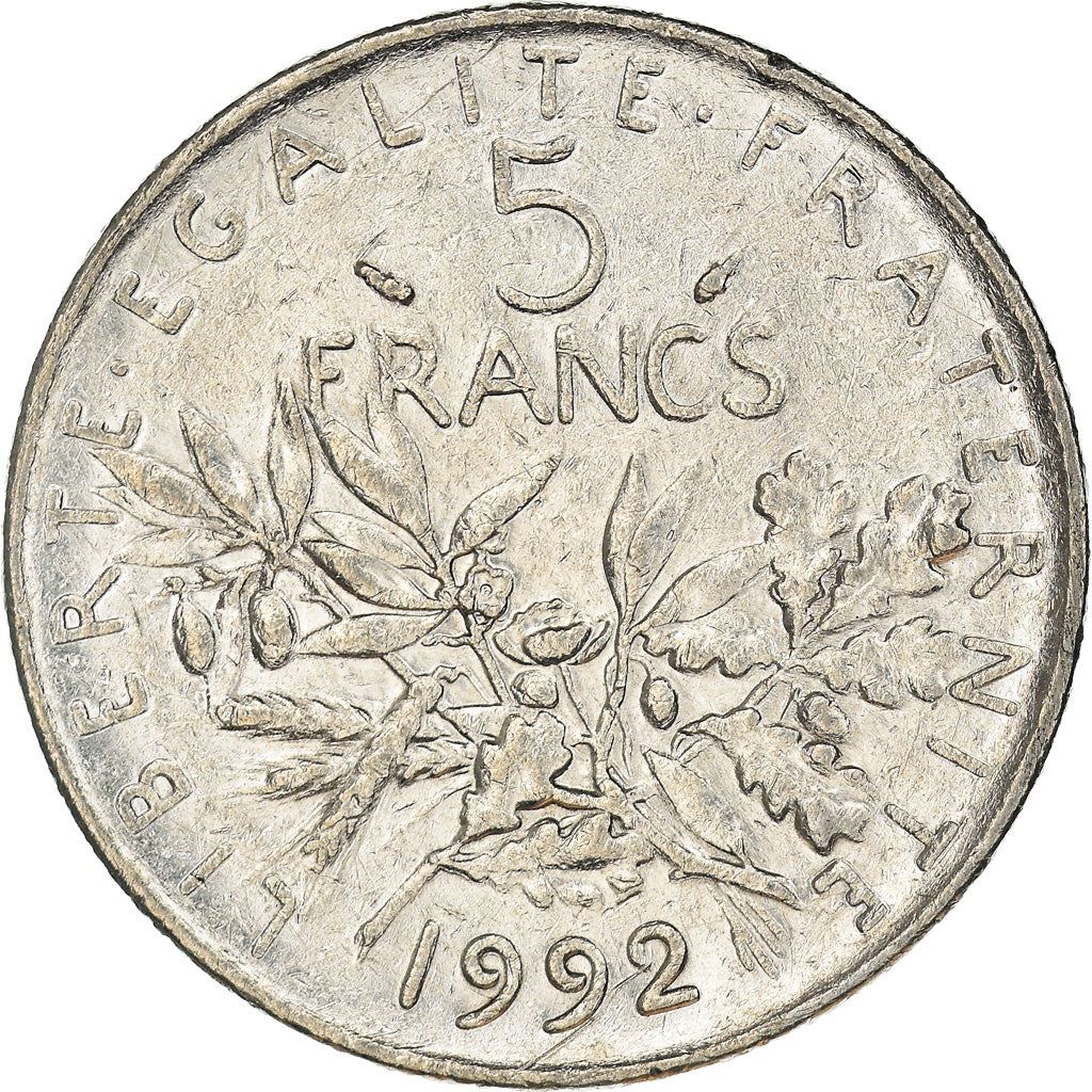 French 5 Francs Coin | signature O. Roty | KM926a.1 | France | 1969 - 2001